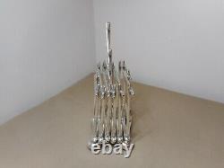 Rare Antique Modernist Expandable Christopher Dresser Toast Rack Silverplated