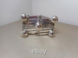 Rare Antique Modernist Expandable Christopher Dresser Toast Rack Silverplated