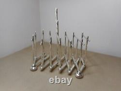 Rare Antique Modernist Expandable Christopher Dresser Toast Rack Silverplated