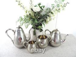 Rare Antique Silver Plated 4 PC Coffee Tea Set -Thames Hospice