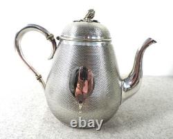 Rare Antique Silver Plated 4 PC Coffee Tea Set -Thames Hospice Rare Antique Silver Plated 4 PC Coffee Tea Set -Thames Hospice