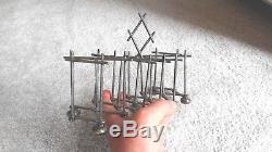 Rare Antique Silverplated Expandable Toast Rack Style Of Christopher Dresser