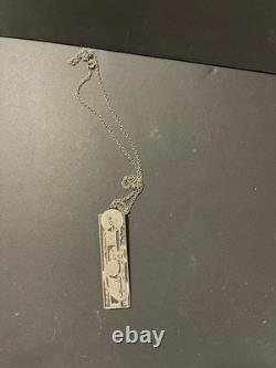 Rare Art Deco Silver Plated Religious Pendant Artist Jewelry