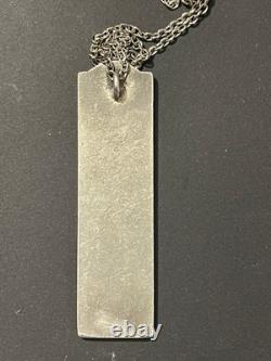 Rare Art Deco Silver Plated Religious Pendant Artist Jewelry