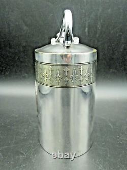 Rare Art Nouveau French Metal Water Bottle. C. 1890 by Emile Dropsy (1848-1923)