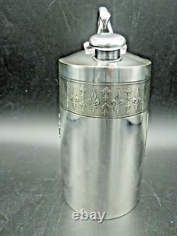 Rare Art Nouveau French Metal Water Bottle. C. 1890 by Emile Dropsy (1848-1923)