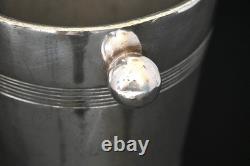 Rare Collectable 1938 Art Deco English Gleaming Silver Plate Ice Bucket