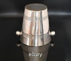 Rare Collectable 1938 Art Deco English Gleaming Silver Plate Ice Bucket