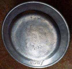 Rare Collectible Antique Vintage Barnard's Inn Pewter Plate Free Us Shipping