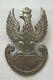 Rare Copper plated silver Original Polish Army 1919 The Eagle Crown Badge