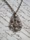 Rare Early Georgian French Normandie Silver & Gold Plated Filigree Pendant Chain