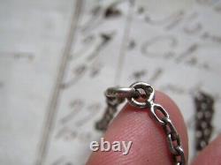 Rare Early Georgian French Normandie Silver & Gold Plated Filigree Pendant Chain