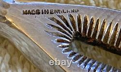 Rare Edwardian silver plated Nutcracker Set with pearl handle picks original box