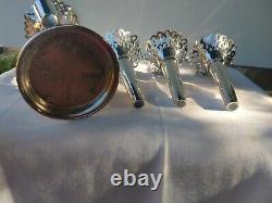 Rare Stunning Stylish Original Art Deco English Silver Plate Epergne Complete