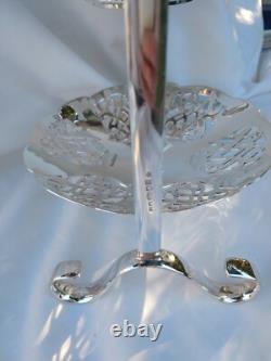 Rare Superb Edwardian Original Silver Plate Cake Stand Complete Excellent