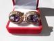 Rare USSR 875 Silver Gold Plated Cufflinks Alexandrite 12g