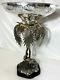 Rare Victorian Silver Plate Compote Centerpiece Elephant & Palm Trees 20