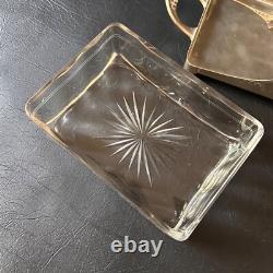 Rare Vintage Antique Wmf Germany Art Nouveau Silver Plate Lidded Butter Dish