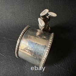 Rare Vintage Antique Ww1 Australian Military Soldier Silver Plate Napkin Ring