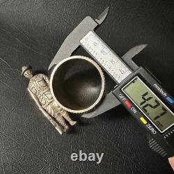 Rare Vintage Antique Ww1 Australian Military Soldier Silver Plate Napkin Ring