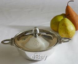 Rare Vintage Christofle Hotel Grande Bretagne, Greece Silver Plate Serving Dish