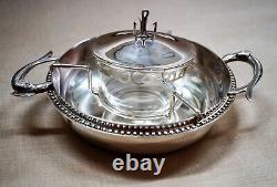 Rare Vintage DESCHAMPS Frères French Silver-Plated CAVIAR Chiller BOWL