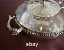 Rare Vintage DESCHAMPS Frères French Silver-Plated CAVIAR Chiller BOWL