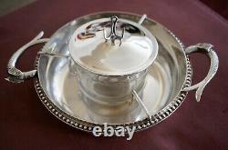 Rare Vintage DESCHAMPS Frères French Silver-Plated CAVIAR Chiller BOWL