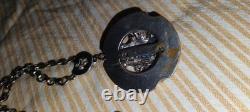 Rare Vintage Signed McClelland Barclay Art Deco Silver Plated pendant necklace