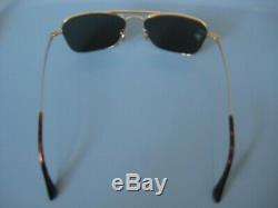 Ray-ban RB8034K Sunglasses Polarized Silver/Green New Authentic $490 Gold Plated