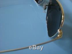 Ray-ban RB8034K Sunglasses Polarized Silver/Green New Authentic $490 Gold Plated