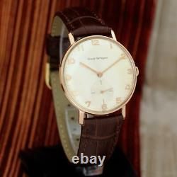 Real Vintage Girard Perregaux Gold Plated Original Dial Manual Wind Gents Watch