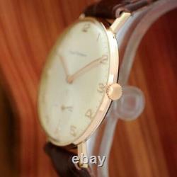 Real Vintage Girard Perregaux Gold Plated Original Dial Manual Wind Gents Watch
