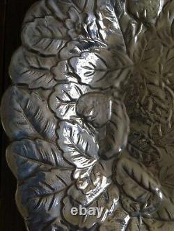 Reed & Barton Silver Plated Large Salad Tray In Original Box 115