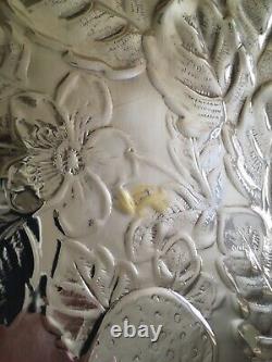 Reed & Barton Silver Plated Large Salad Tray In Original Box 115