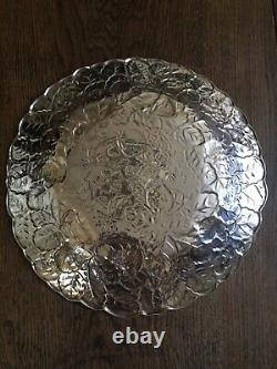 Reed & Barton Silver Plated Large Salad Tray In Original Box 115