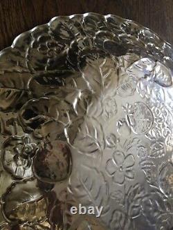 Reed & Barton Silver Plated Large Salad Tray In Original Box 115