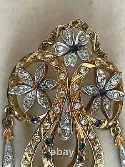 Remarkable Gold & Silver plated Vintage Designer Brooch SPHINX -Number A1766