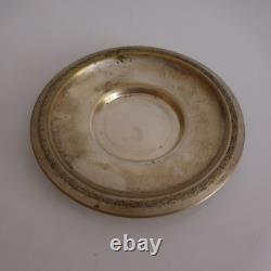 Renaissance Art Nouveau Silver Plated Metal Bowl Plate PN France N2837