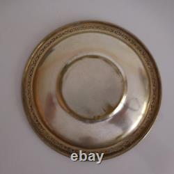 Renaissance Art Nouveau Silver Plated Metal Bowl Plate PN France N2837