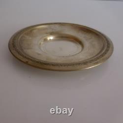 Renaissance Art Nouveau Silver Plated Metal Bowl Plate PN France N2837