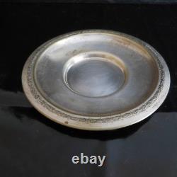 Renaissance Art Nouveau Silver Plated Metal Bowl Plate PN France N2837