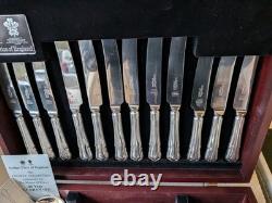 Retro Canteen Silver Plated Cutlery Arthur Price County Collection 50 Pce