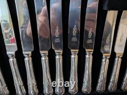 Retro Canteen Silver Plated Cutlery Arthur Price County Collection 50 Pce