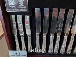 Retro Canteen Silver Plated Cutlery Arthur Price County Collection 50 Pce