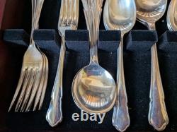 Retro Canteen Silver Plated Cutlery Arthur Price County Collection 50 Pce
