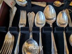 Retro Canteen Silver Plated Cutlery Arthur Price County Collection 50 Pce