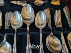 Retro Canteen Silver Plated Cutlery Arthur Price County Collection 50 Pce