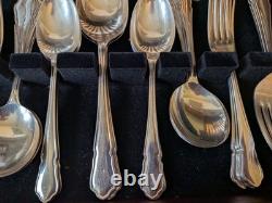 Retro Canteen Silver Plated Cutlery Arthur Price County Collection 50 Pce