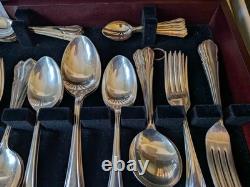 Retro Canteen Silver Plated Cutlery Arthur Price County Collection 50 Pce